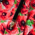 ZHM1 Zakładka do książki hand made druk UV MAKI mak kwiaty polskie
