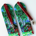 ZHM2 Zakładka do książki hand made druk UV brzozy polski pejzaż kwiaty