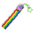 BHM1 Brelok breloczek 19cm hand made segmentowy Nyan Cat kotek pixel art