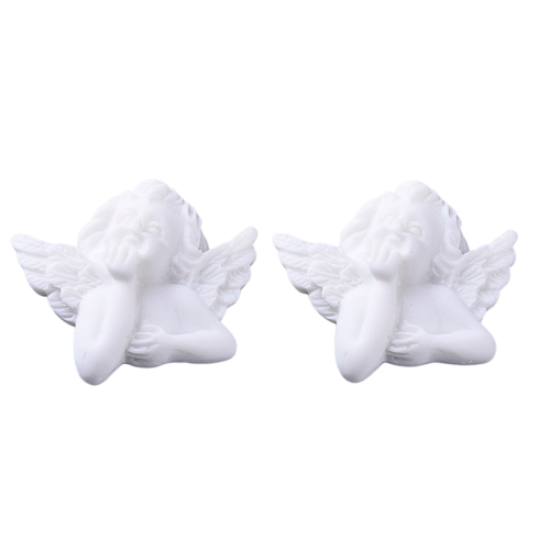 KAB11 Kaboszon z żywicy kaboszony na telefon aniołki cherubiny 2szt