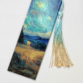 ZHM3 Zakładka do książki hand made druk UV styl van Gogh pejzaż ze zbożem