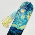 ZHM4 Zakładka do książki hand made druk UV styl van Gogh gwiaździsta noc