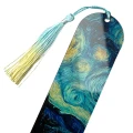 ZHM4 Zakładka do książki hand made druk UV styl van Gogh gwiaździsta noc