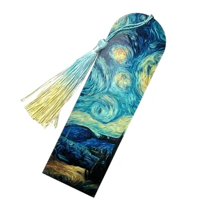 ZHM4 Zakładka do książki hand made druk UV styl van Gogh gwiaździsta noc