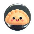 PRZ82 Przypinka button badzik pierożek pieróg pierogi 58mm L