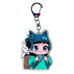 BHM5 Brelok breloczek akrylowy 10cm HM Maomao kotek z Opowieści Zielarki" Apothecary Diaries