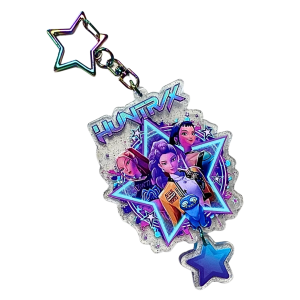 BHM9 Brelok breloczek akrylowy 14cm HM Huntrix Kpop K-pop Demon Hunters z gwiazdką