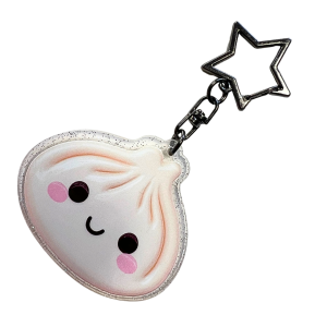 BHM11 Brelok breloczek akrylowy z brokatem Hand Made Pierożek Pieróg pierogi #2