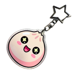 BHM12 Brelok breloczek akrylowy z brokatem Hand Made Pierożek Pieróg pierogi #3