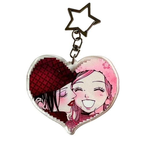 BHM15 Brelok breloczek akrylowy 10cm Hand Made Nana &amp; Hachi pixel heart