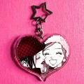 BHM15 Brelok breloczek akrylowy 10cm Hand Made Nana &amp; Hachi pixel heart