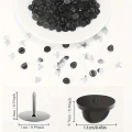 PIN4 Zestaw zatyczki korki zatyczka do przypinki + sztyfty metalowe 10kpl box