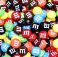 KOK188 Koraliki akrylowe ŻYWICA m&amp;m cukierki m&amp;m's 14mm kolorowe miks 5szt