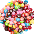 KOK188 Koraliki akrylowe ŻYWICA m&amp;m cukierki m&amp;m's 14mm kolorowe miks 5szt