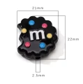 KOK189 Koraliki akrylowe ciastko m&amp;m cukierki m&amp;m's 22mm kolorowe miks 5szt