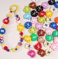 KOK189 Koraliki akrylowe ciastko m&amp;m cukierki m&amp;m's 22mm kolorowe miks 5szt