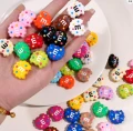 KOK189 Koraliki akrylowe ciastko m&amp;m cukierki m&amp;m's 22mm kolorowe miks 5szt