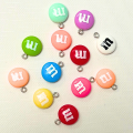 ZAW268 Zawieszki akrylowe m&amp;m M&amp;M's cukierki 5szt miks do bransoletek