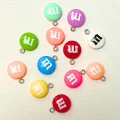 ZAW268 Zawieszki akrylowe m&amp;m M&amp;M's cukierki 5szt miks do bransoletek