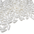 PER30 Koraliki akrylowe perłowe łezka kropelka łezki 14mm białe 30szt