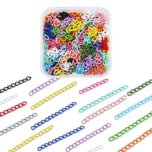 LAN7 Zestaw łańcuszek łańcuszki dystansowe przedłużanie 100szt kolor box