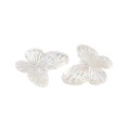 KOK190 Koraliki zawieszka MOTYL MOTYLKI clear AB OPALIZUJĄCE 27mm 10szt