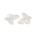 KOK190 Koraliki zawieszka MOTYL MOTYLKI clear AB OPALIZUJĄCE 27mm 10szt