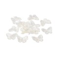 KOK190 Koraliki zawieszka MOTYL MOTYLKI clear AB OPALIZUJĄCE 27mm 10szt