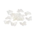 KOK190 Koraliki zawieszka MOTYL MOTYLKI clear AB OPALIZUJĄCE 27mm 10szt