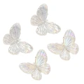 KOK190 Koraliki zawieszka MOTYL MOTYLKI clear AB OPALIZUJĄCE 27mm 10szt
