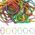 Zestaw łańcuszek kulkowy galwanizowany 2.5mm 10cm 30szt mix w pudełku