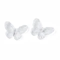 KOK192 Koraliki zawieszka MOTYL duże MOTYLKI clear przezroczyste 41mm 5szt