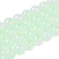 OP11 Koraliki szklane opalizujące pastelowe Opallo 8mm 20szt seledynowe