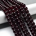 OP13 Koraliki szklane opalizujące pastelowe Opallo 8mm 20szt ciemny brąz