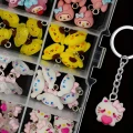 ZAW282 Zawieszki z żywicy MINI Kitty Melody Kuromi Cinnamorol mix 10szt