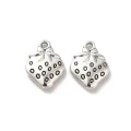ZAW283 Zawieszka metalowa truskawki truskawka owoc boho vintage 5szt