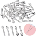 ZAW285 Zawieszki charm metalowe łyżeczka łyżeczki łyżka 5szt