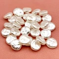 PER35 Koraliki akrylowe perłowe 14mm pastylka dysk krążek barokowe 10szt