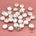 PER35 Koraliki akrylowe perłowe 14mm pastylka dysk krążek barokowe 10szt
