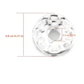 PC1 Przekładki koraliki z cyrkoniami 8mm kółko cyrkonie szklane crystal 20szt