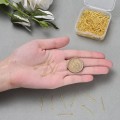I29 Igły jubilerskie szpilki haczyki 24mm BOX 450szt w pudełku złote