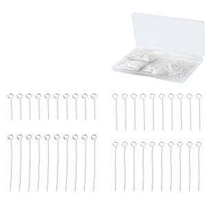 I30 Igły jubilerskie szpilki haczyki MEGA BOX 1000szt MIX zestaw srebrne