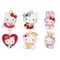 ZAW290 Zawieszki metalowe Hello Kitty kotek do bransoletek 6szt