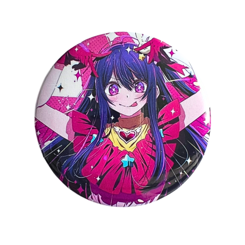 PRZ104 Przypinka button badzik Ai Hoshino Oshi no Ko Moja Gwiazda 58mm L