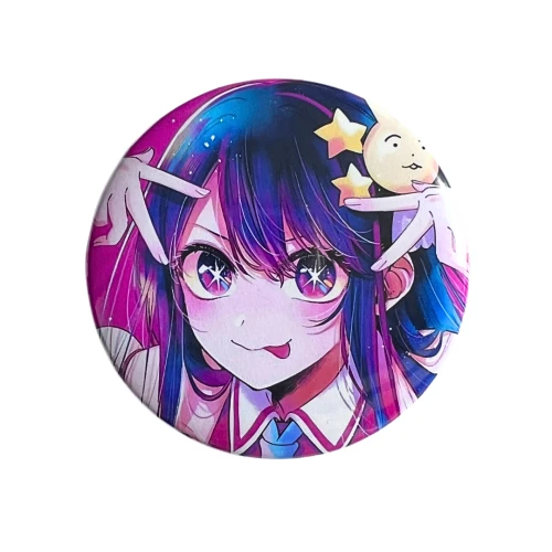 PRZ105 Przypinka button badzik Ai Hoshino Oshi no Ko Moja Gwiazda 58mm L