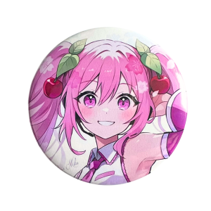 PRZ107 Przypinka button badzik Sakura Hatsune Miku 58mm L