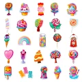 W250 Naklejki laminowane WLEPY mini wlepki lizaki słodycze cute cukierki 50szt