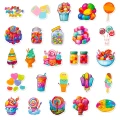 W250 Naklejki laminowane WLEPY mini wlepki lizaki słodycze cute cukierki 50szt