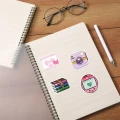 W251 Naklejki WLEPY pixel art na kompter laptop informatyk 52szt