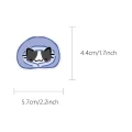 W252 Naklejki STICKER WLEPY PRZEZROCZYSTE koty kotki Basiilleaf cat do żywicy 54szt
